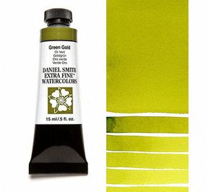 Farba akwarelowa Daniel Smith 139 Green Gold extra fine watercolours seria 2 15 ml